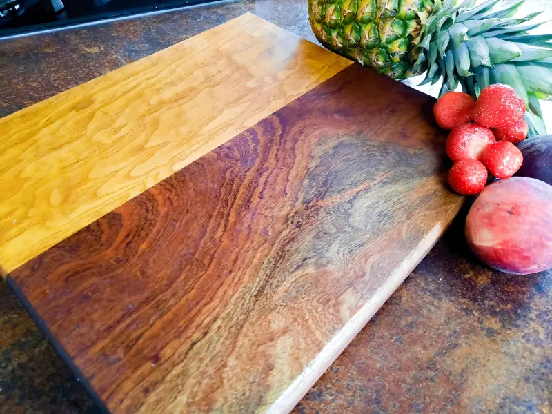 Ash and sapele heartwood board, photo 1 of 7, as taken