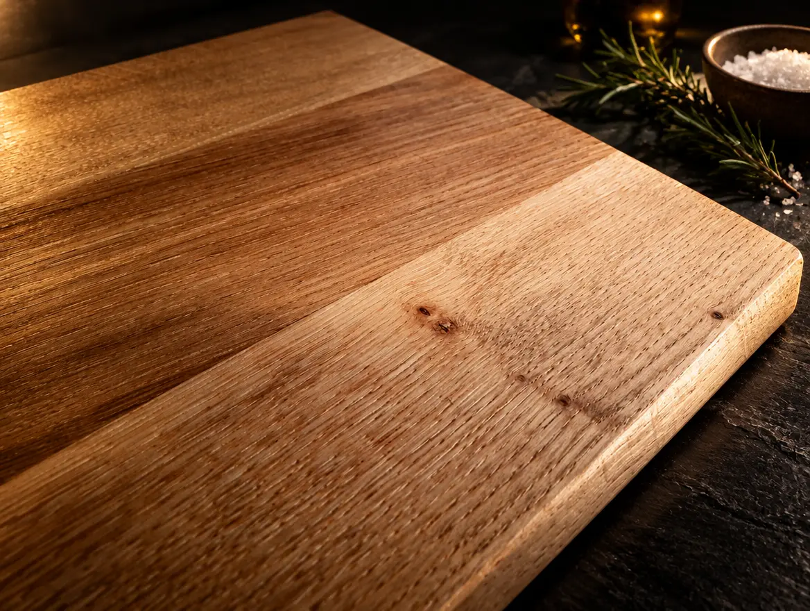 Three-slab oak chopping board: European oak, three slabs. Sold