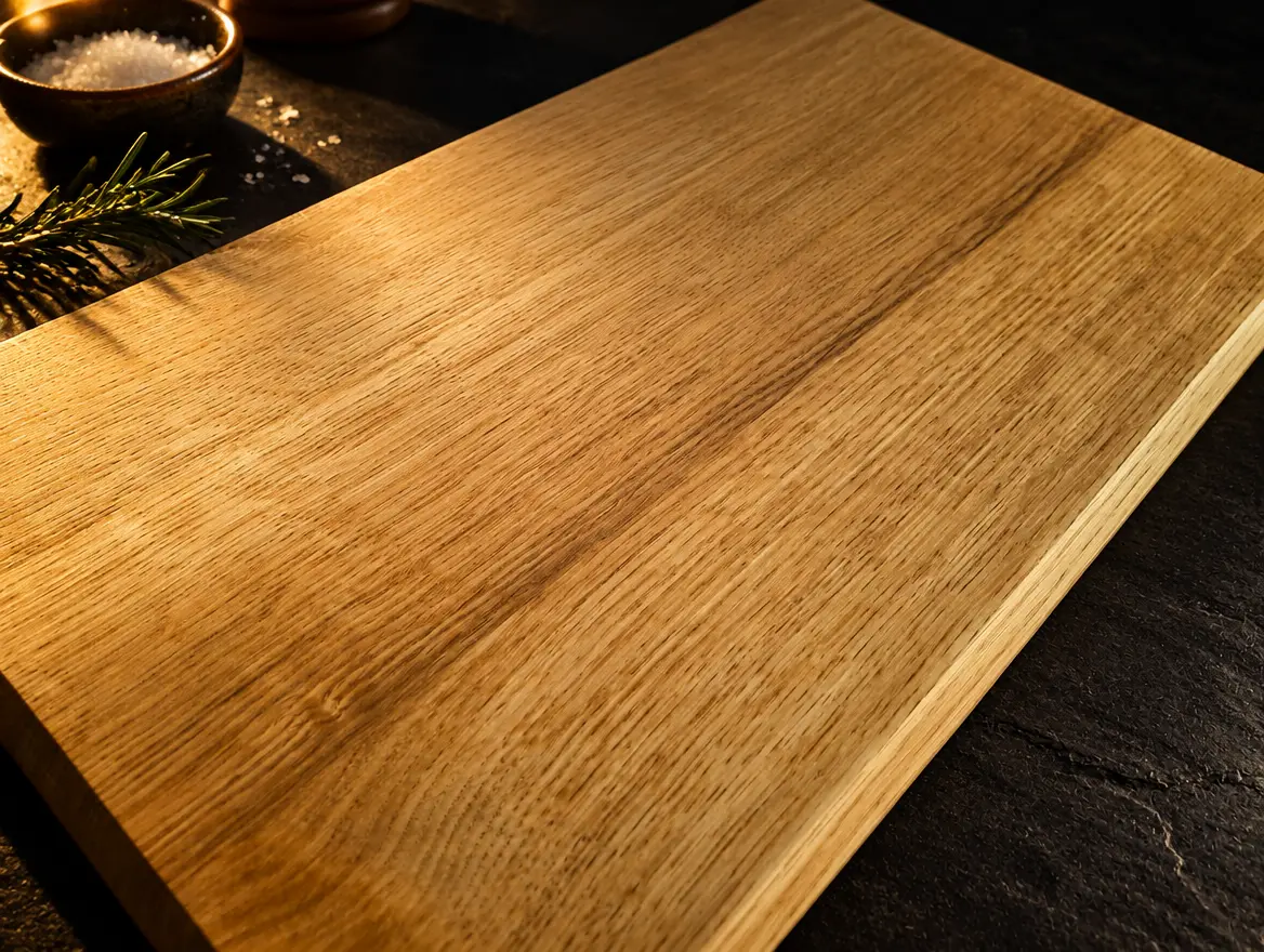 Three-slab oak chopping board: European oak, three slabs. Sold